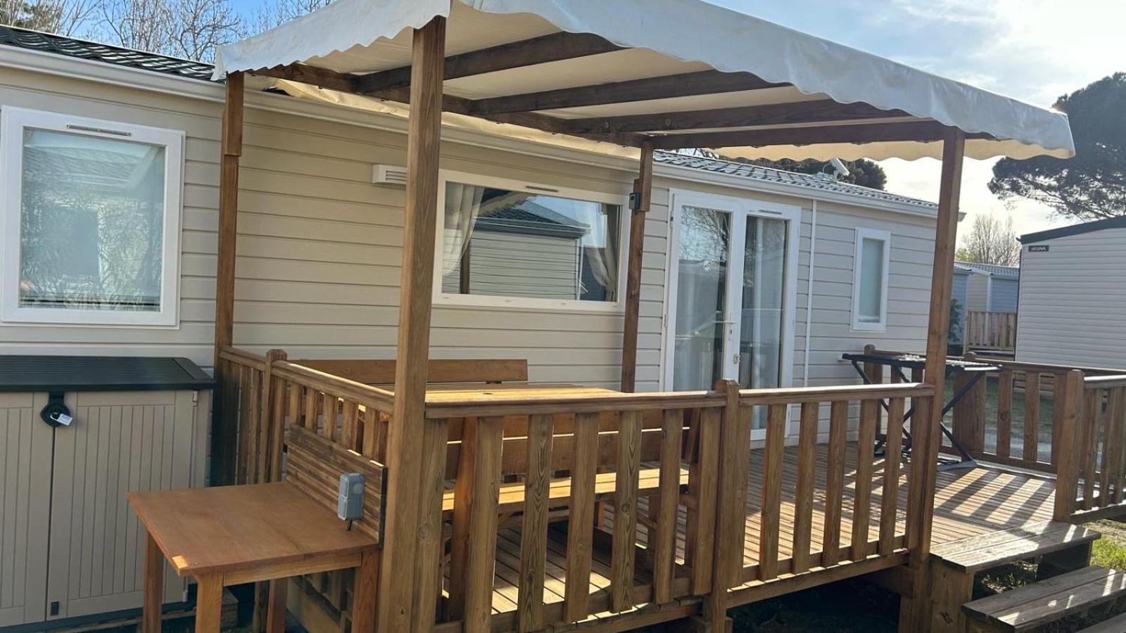 Mobil-Home - Narbonne-Plage - Clim, Tv Ngoại thất bức ảnh